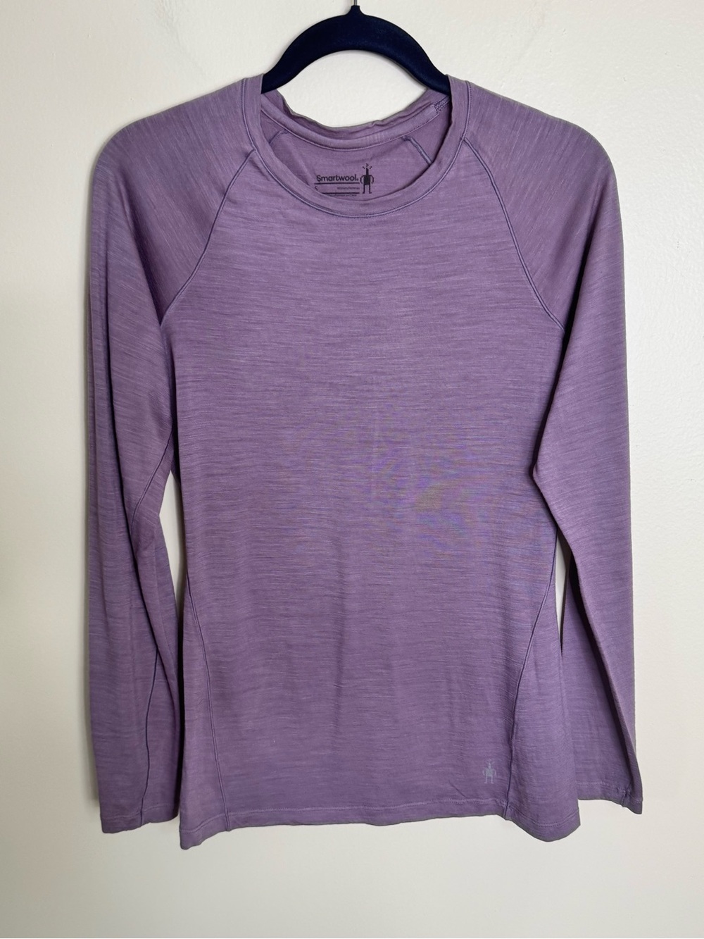 Smartwool Base Layer Long Sleeve Crew Top in Lavender womens size Small
